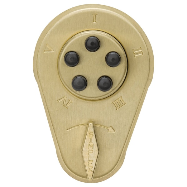 Combination Deadlatch, 1-3/8-in to 1-1/2-in Thick Doors, Latch Holdback, Satin Brass